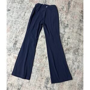 Athleta Girl High Rise Chit Chat Flare Pant Navy Blue Size XS 6 Athletic Yoga
